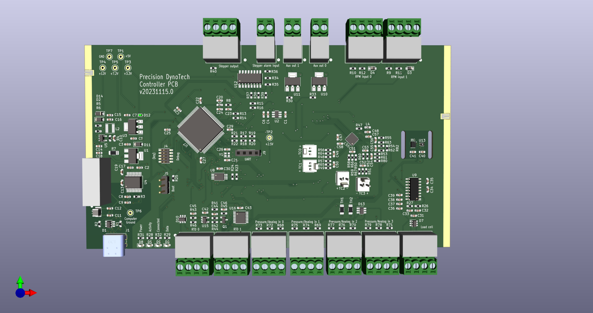 Pcb Rendering PCB render 3 - Precision DynoTech