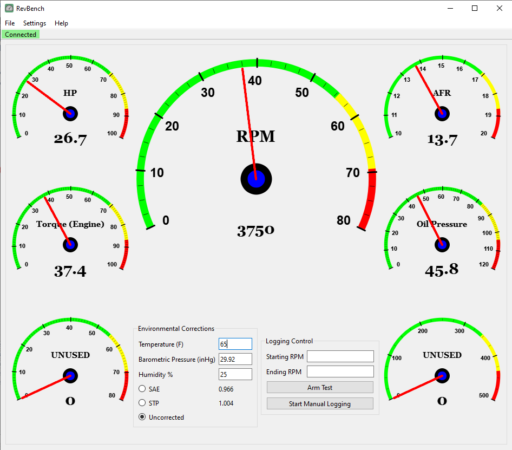 RevBench Dyno Software